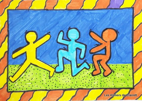 Keith Haring Dessin à la manière de Keith Haring