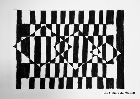Op Art à la manière du zébre Vasarely
