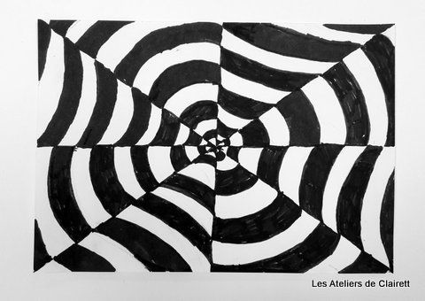Op Art à la manière du zébre Vasarely