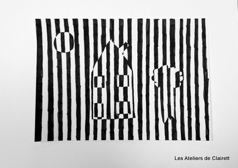 Op Art à la manière du zébre Vasarely