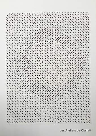 Victor Vasarely Tableau à la manière de Tlinko de Vasarely - Math et Bio pour les élementaires