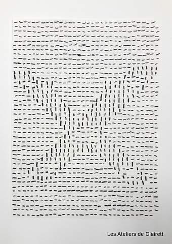 Tableau à la manière de Tlinko de Vasarely - Math et Bio pour les élementaires