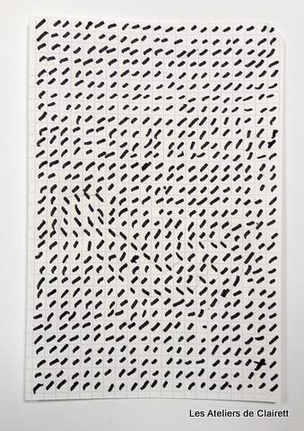 Tableau à la manière de Tlinko de Vasarely - Math et Bio pour les élementaires