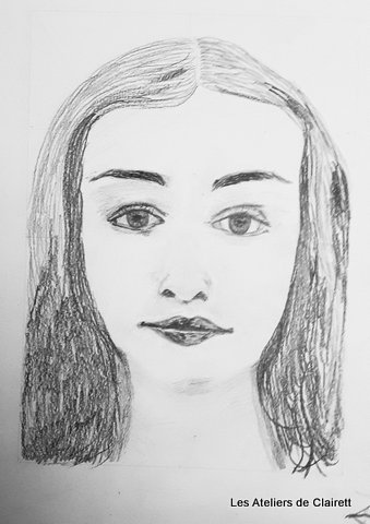 Portrait au crayon graphite MJPT Portrait au crayon graphite MJPT