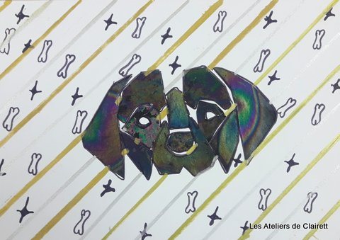 Animaux géométriques arc en ciel