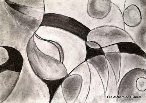 Fusain technique d'estompe