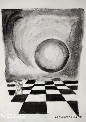 Fusain nuance tonale