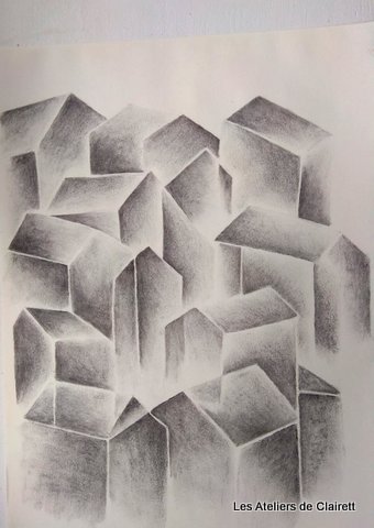 Fusain nuance tonale