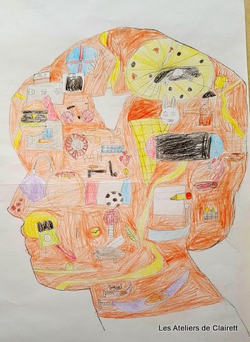 dessin enfant arcimboldo