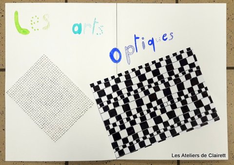 Poster illusion optique Op art