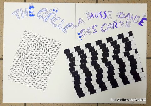 Poster illusion optique Op art