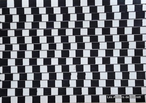 Art optique illusion droites courbes