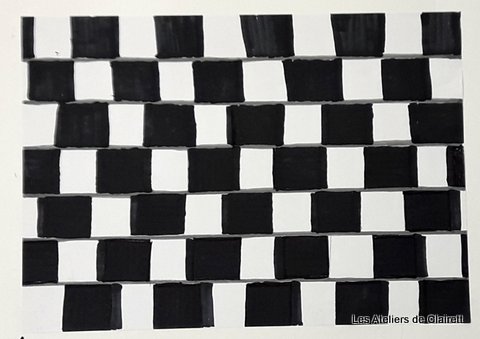 Art optique droites déformées