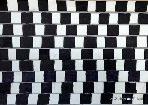 Art optique illusion droites courbes