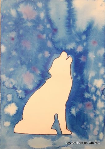 animaux encre polychrome