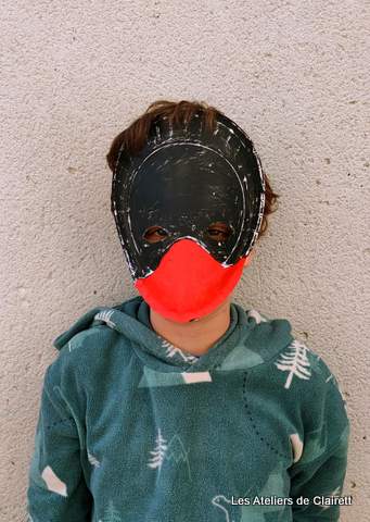 masque carnaval assiette enfant tortue ninga