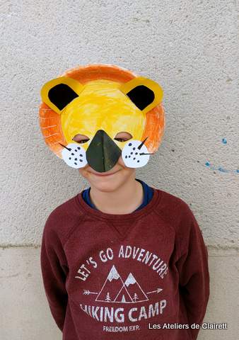 masque carnaval assiette enfant lyon