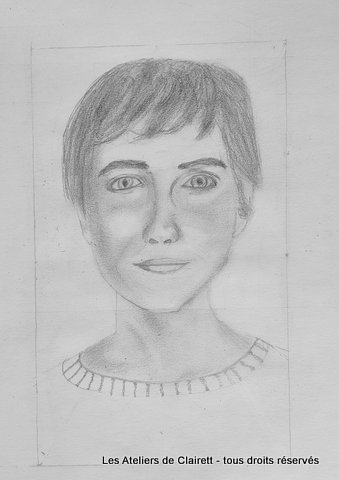 Stage de dessin portrait noir et blanc de face Stage de dessin portrait noir et blanc de face