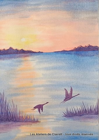 cours aquarelle monts du lyonnais