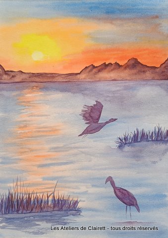 cours aquarelle monts du lyonnais