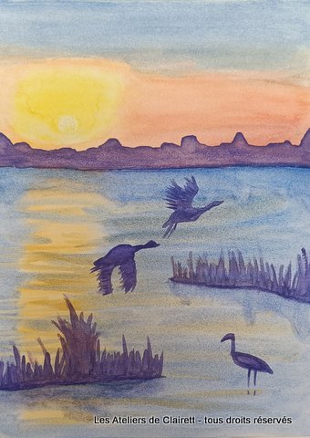 cours aquarelle monts du lyonnais