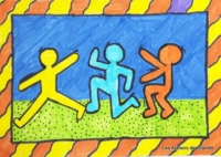 Keith Haring Dessin à la manière de Keith Haring